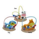 Wooden Rocking Animal Bead Maze Wooden Rocking Animal Bead Maze